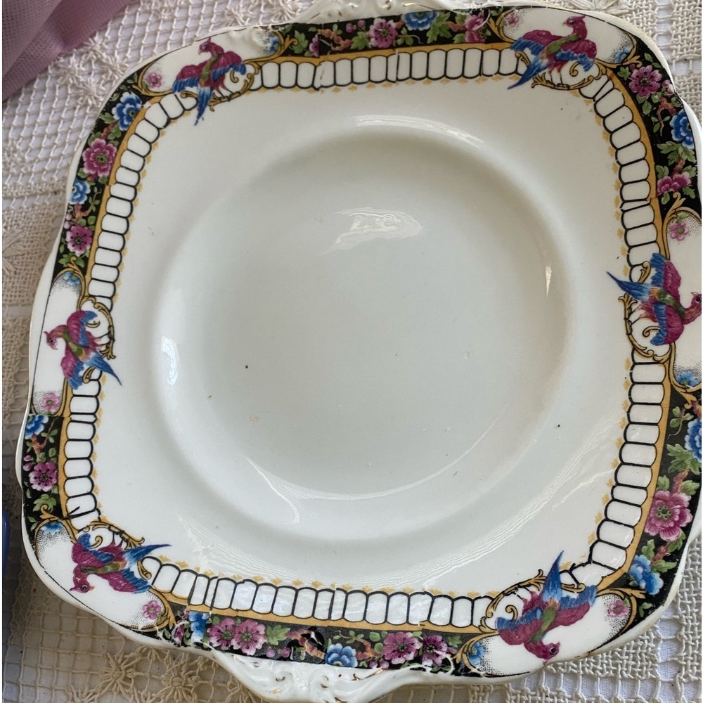 Antique Paragon Star Rare Fine Bone China Pagoda Platter